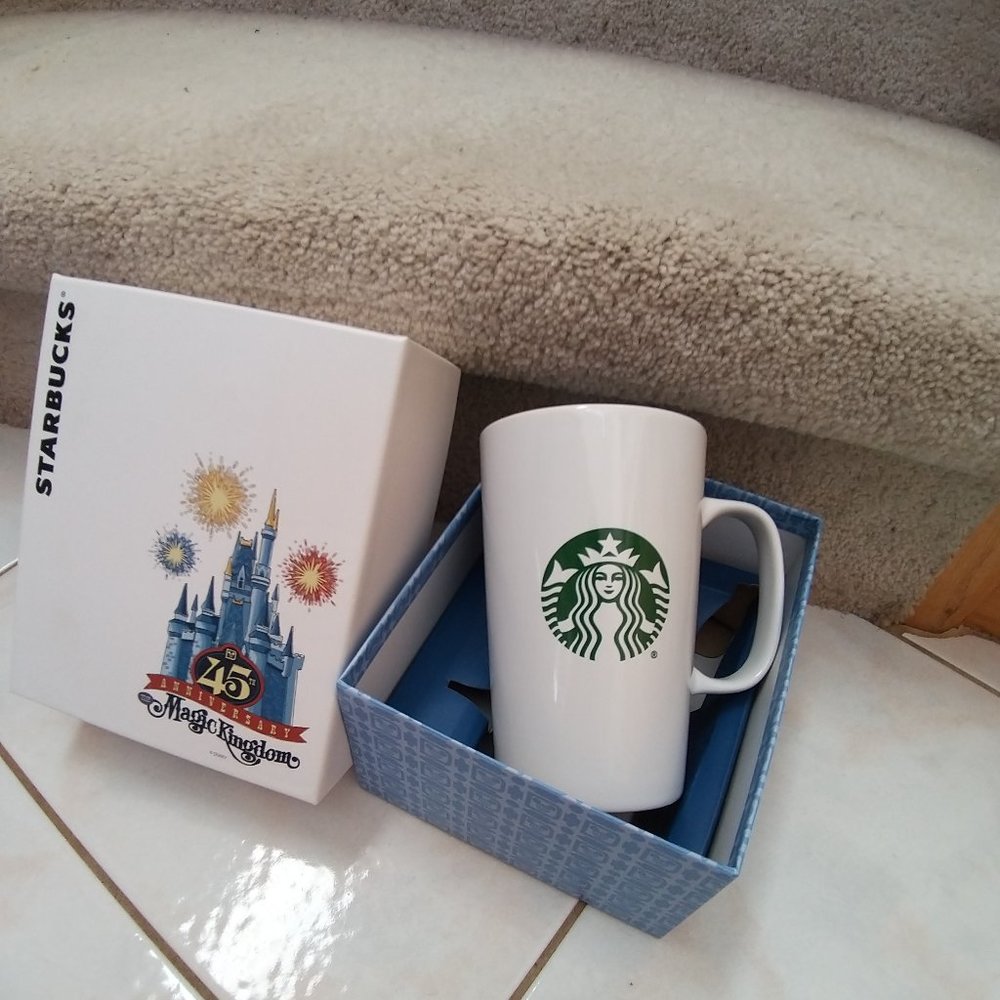 STARBUCKS Disney's  WDW Magic Kingdom 45th Anniversary  - NEW - Picture 6 of 14